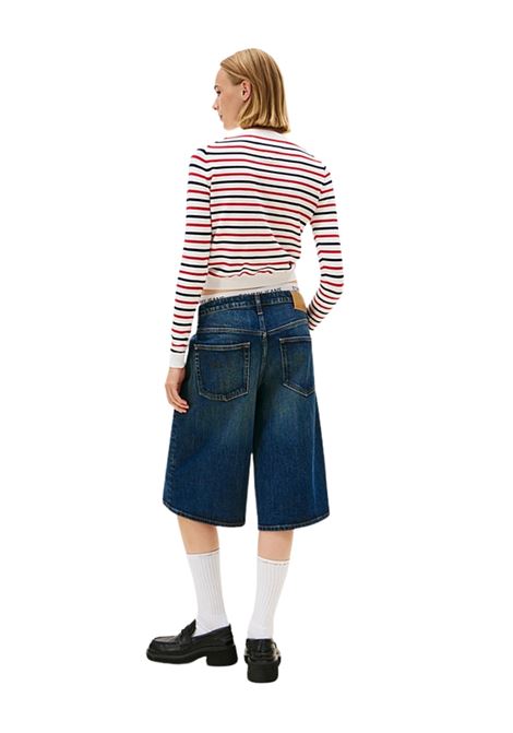 Cardigan slim fit a righe Tommy Hilfiger | DW0DW209760FG